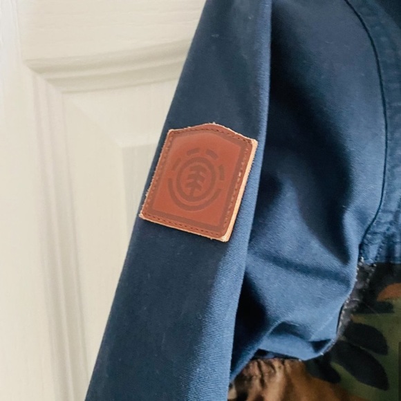 Element Wolfeboro Collection Navy Camo Lightweight Windbreaker Jacket Size S - Picture 7 of 7